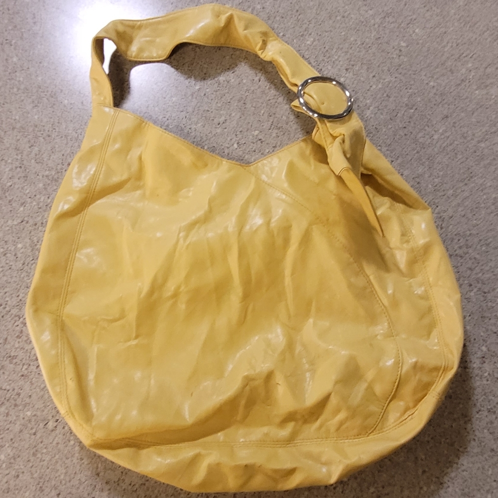 Yellow shoulder bag